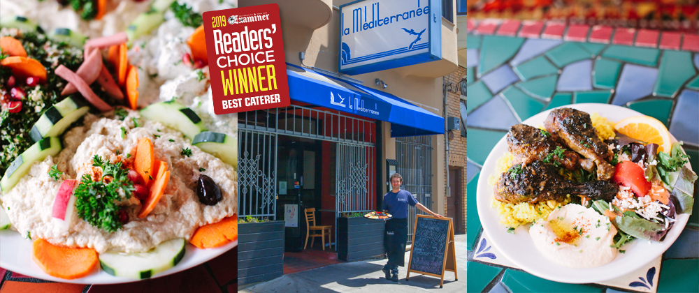 critics choice award collage image with food and exterior shot